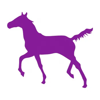 Samolepící dekorace Kůň 011 levá (14 - fialová) SAMOLEPKA NA AUTO, NÁLEPKA, FÓLIE, POLEP, TUNING, VLASTNÍ TEXT, TISK, AUTOSAMOLEPKY.cz, POLEPY, OBRÁZEK, LOGO, 3D STICKERS