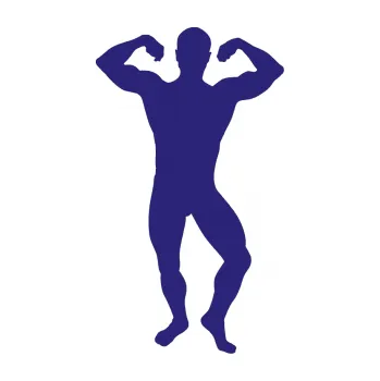 Polep vozidla Kulturista 012 pravá (22 - střední modrá) SAMOLEPKA NA AUTO, NÁLEPKA, FÓLIE, POLEP, TUNING, VLASTNÍ TEXT, TISK, AUTOSAMOLEPKY.cz, POLEPY, OBRÁZEK, LOGO, 3D STICKERS