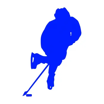 Samolepicí dekorace na vozidlo Hokejista 021 levá (19 - modrá dynamic) SAMOLEPKA NA AUTO, NÁLEPKA, FÓLIE, POLEP, TUNING, VLASTNÍ TEXT, TISK, AUTOSAMOLEPKY.cz, POLEPY, OBRÁZEK, LOGO, 3D STICKERS