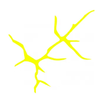 Samolepící dekorace Prasklina 005 (70 - Fluorescentní žlutá) SAMOLEPKA NA AUTO, NÁLEPKA, FÓLIE, POLEP, TUNING, VLASTNÍ TEXT, TISK, AUTOSAMOLEPKY.cz, POLEPY, OBRÁZEK, LOGO, 3D STICKERS