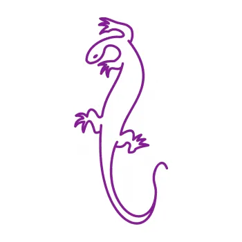 Samolepící dekorace Ještěrka 005 levá (14 - fialová) SAMOLEPKA NA AUTO, NÁLEPKA, FÓLIE, POLEP, TUNING, VLASTNÍ TEXT, TISK, AUTOSAMOLEPKY.cz, POLEPY, OBRÁZEK, LOGO, 3D STICKERS