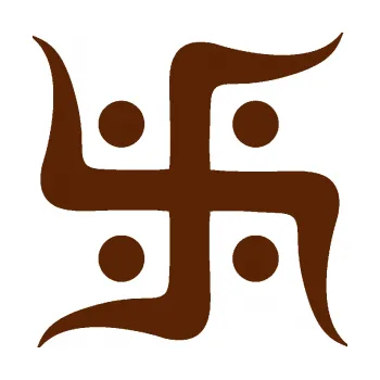 samolepka Náboženský symbol Džinismus Svastika (15 - hnědá) SAMOLEPKA NA AUTO, NÁLEPKA, FÓLIE, POLEP, TUNING, VLASTNÍ TEXT, TISK, AUTOSAMOLEPKY.cz, POLEPY, OBRÁZEK, LOGO, 3D STICKERS