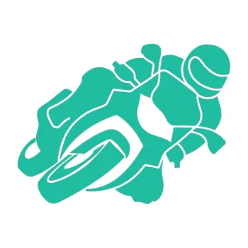 Samolepící dekorace SAMOLEPKA Motorka 001 pravá silniční motorky (25 - tyrkysová) NA AUTO, NÁLEPKA, FÓLIE, POLEP, TUNING, VLASTNÍ TEXT, TISK, AUTOSAMOLEPKY.cz, POLEPY, OBRÁZEK, LOGO, SAMOLEPKY