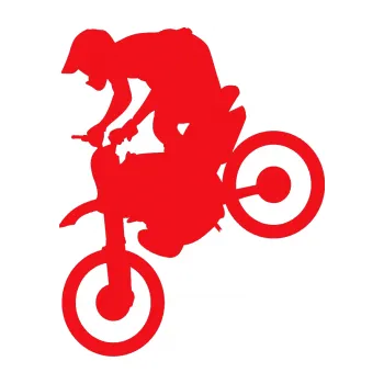 Samolepící dekorace SAMOLEPKA Motorka 020 levá motokros (10 - červená) NA AUTO, NÁLEPKA, FÓLIE, POLEP, TUNING, VLASTNÍ TEXT, TISK, AUTOSAMOLEPKY.cz, POLEPY, OBRÁZEK, LOGO, SAMOLEPKY