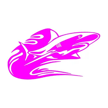 Samolepicí dekorace na vozidlo Animal flames 037 pravá žralok (72 - Fluorescentní růžová) SAMOLEPKA NA AUTO, NÁLEPKA, FÓLIE, POLEP, TUNING, VLASTNÍ TEXT, TISK, AUTOSAMOLEPKY.cz, POLEPY, OBRÁZEK, LOGO, 3D STICKERS