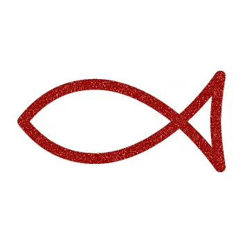 samolepka Jesus rybička 006 křesťanský symbol (86 - Ultra Metalic červená) SAMOLEPKA NA AUTO, NÁLEPKA, FÓLIE, POLEP, TUNING, VLASTNÍ TEXT, TISK, AUTOSAMOLEPKY.cz, POLEPY, OBRÁZEK, LOGO, 3D STICKERS
