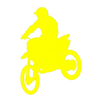 Samolepící dekorace Motorka 014 levá motokros (05 - žlutá citron) SAMOLEPKA NA AUTO, NÁLEPKA, FÓLIE, POLEP, TUNING, VLASTNÍ TEXT, TISK, AUTOSAMOLEPKY.cz, POLEPY, OBRÁZEK, LOGO, 3D STICKERS
