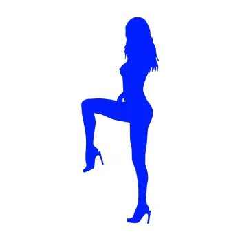 Polep vozidla Erotická žena 006 levá (19 - modrá dynamic) SAMOLEPKA NA AUTO, NÁLEPKA, FÓLIE, POLEP, TUNING, VLASTNÍ TEXT, TISK, AUTOSAMOLEPKY.cz, POLEPY, OBRÁZEK, LOGO, 3D STICKERS