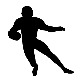 Polep vozidla Americký fotbal 008 levá (01 - černá) SAMOLEPKA NA AUTO, NÁLEPKA, FÓLIE, POLEP, TUNING, VLASTNÍ TEXT, TISK, AUTOSAMOLEPKY.cz, POLEPY, OBRÁZEK, LOGO, 3D STICKERS