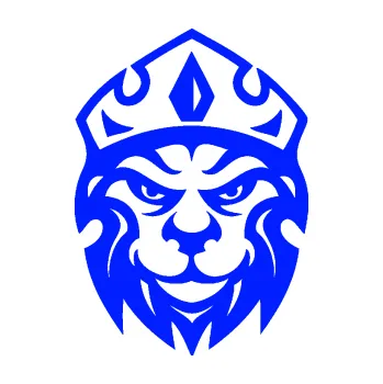 Samolepící dekorace SAMOLEPKA Lev hlava s korunou 001 (19 - modrá dynamic) NA AUTO, NÁLEPKA, FÓLIE, POLEP, TUNING, VLASTNÍ TEXT, TISK, AUTOSAMOLEPKY.cz, POLEPY, OBRÁZEK, LOGO, SAMOLEPKY