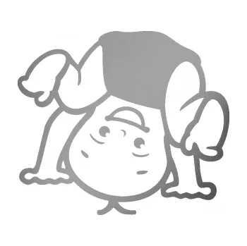 Samolepicí dekorace na vozidlo Dítě v autě 101 levá vzhůru nohama (42 - stříbrná metalíza) SAMOLEPKA NA AUTO, NÁLEPKA, FÓLIE, POLEP, TUNING, VLASTNÍ TEXT, TISK, AUTOSAMOLEPKY.cz, POLEPY, OBRÁZEK, LOGO, 3D STICKERS