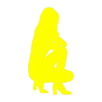 Polep vozidla Erotická žena 044 pravá (05 - žlutá citron) SAMOLEPKA NA AUTO, NÁLEPKA, FÓLIE, POLEP, TUNING, VLASTNÍ TEXT, TISK, AUTOSAMOLEPKY.cz, POLEPY, OBRÁZEK, LOGO, 3D STICKERS