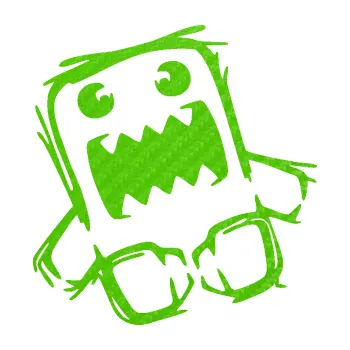 Autodoplněk Samolepka na auto Domo 009 levá crazy (58 - 3D karbon zelený kawasaki) NÁLEPKA, FÓLIE, POLEPY, TUNING, VLASTNÍ TEXT, TISK, AUTOSAMOLEPKY.cz, SAMOLEPKY, OBRÁZEK, LOGO, VÝROBA, PRODEJ