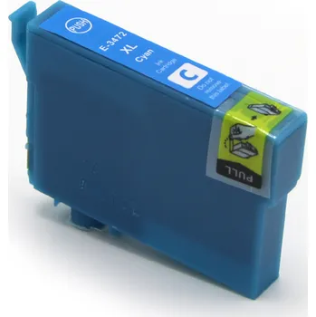 Kompatibilní inkoust s Epson T3472, C13T34724010, azurový
