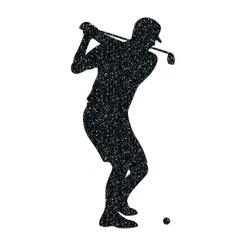 Autodoplněk Samolepka na auto Golfista 008 pravá (85 - Ultra Metalic černá) NÁLEPKA, FÓLIE, POLEPY, TUNING, VLASTNÍ TEXT, TISK, AUTOSAMOLEPKY.cz, SAMOLEPKY, OBRÁZEK, LOGO, VÝROBA, PRODEJ