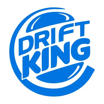 Polep vozidla SAMOLEPKA Drift king (11 - modrá oceán) NA AUTO, NÁLEPKA, FÓLIE, POLEP, TUNING, VLASTNÍ TEXT, TISK, AUTOSAMOLEPKY.cz, POLEPY, OBRÁZEK, LOGO, SAMOLEPKY