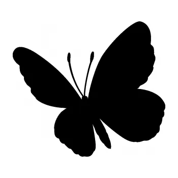 Samolepící dekorace Motýl 009 levá (01 - černá) SAMOLEPKA NA AUTO, NÁLEPKA, FÓLIE, POLEP, TUNING, VLASTNÍ TEXT, TISK, AUTOSAMOLEPKY.cz, POLEPY, OBRÁZEK, LOGO, 3D STICKERS