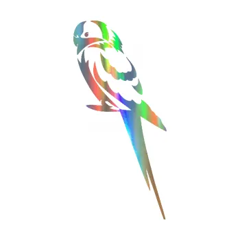 Samolepicí dekorace na vozidlo Papoušek 004 levá (93 - Holografická) SAMOLEPKA NA AUTO, NÁLEPKA, FÓLIE, POLEP, TUNING, VLASTNÍ TEXT, TISK, AUTOSAMOLEPKY.cz, POLEPY, OBRÁZEK, LOGO, 3D STICKERS