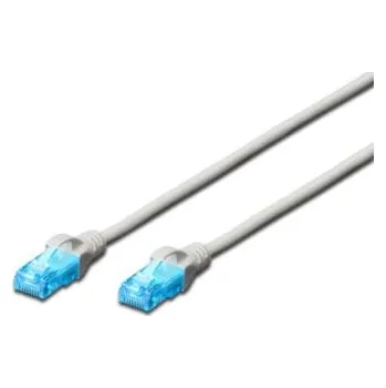 Síťový kabel Digitus Ecoline Patch Cable, UTP, CAT 5e, AWG 26/7, šedý 7m, 1ks DK-1512-070