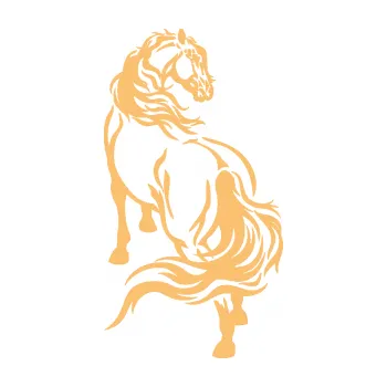 Samolepící dekorace SAMOLEPKA Kůň 051 pravá (08 - béžová) NA AUTO, NÁLEPKA, FÓLIE, POLEP, TUNING, VLASTNÍ TEXT, TISK, AUTOSAMOLEPKY.cz, POLEPY, OBRÁZEK, LOGO, SAMOLEPKY