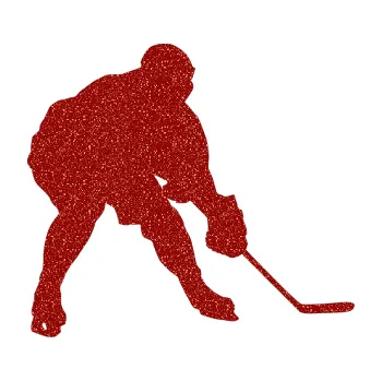 Samolepicí dekorace na vozidlo Hokejista 016 pravá (86 - Ultra Metalic červená) SAMOLEPKA NA AUTO, NÁLEPKA, FÓLIE, POLEP, TUNING, VLASTNÍ TEXT, TISK, AUTOSAMOLEPKY.cz, POLEPY, OBRÁZEK, LOGO, 3D STICKERS