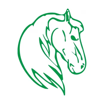 Samolepící dekorace Kůň 026 pravá (12 - zelená) SAMOLEPKA NA AUTO, NÁLEPKA, FÓLIE, POLEP, TUNING, VLASTNÍ TEXT, TISK, AUTOSAMOLEPKY.cz, POLEPY, OBRÁZEK, LOGO, 3D STICKERS