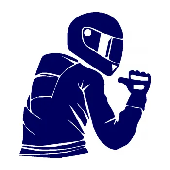 Samolepící dekorace Motorkář 001 pravá (23 - tmavě modrá) SAMOLEPKA NA AUTO, NÁLEPKA, FÓLIE, POLEP, TUNING, VLASTNÍ TEXT, TISK, AUTOSAMOLEPKY.cz, POLEPY, OBRÁZEK, LOGO, 3D STICKERS