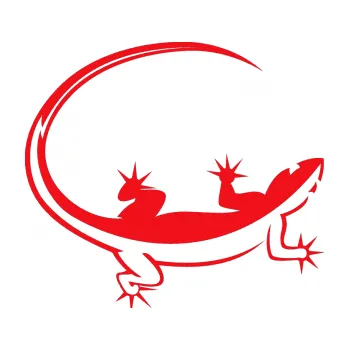 Samolepící dekorace SAMOLEPKA Ještěrka 010 pravá (10 - červená) NA AUTO, NÁLEPKA, FÓLIE, POLEP, TUNING, VLASTNÍ TEXT, TISK, AUTOSAMOLEPKY.cz, POLEPY, OBRÁZEK, LOGO, SAMOLEPKY