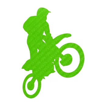 Samolepící dekorace SAMOLEPKA Motorka 035 pravá motokros (58 - 3D karbon zelený kawasaki) NA AUTO, NÁLEPKA, FÓLIE, POLEP, TUNING, VLASTNÍ TEXT, TISK, AUTOSAMOLEPKY.cz, POLEPY, OBRÁZEK, LOGO, SAMOLEPKY