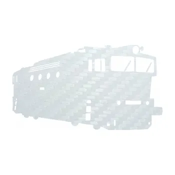 Polep vozidla SAMOLEPKA Lokomotiva 001 pravá (51 - 3D karbon bílý) NA AUTO, NÁLEPKA, FÓLIE, POLEP, TUNING, VLASTNÍ TEXT, TISK, AUTOSAMOLEPKY.cz, POLEPY, OBRÁZEK, LOGO, SAMOLEPKY