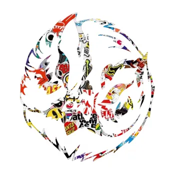 Samolepicí dekorace na vozidlo Predators 033 levá (83 - Sticker bomb) SAMOLEPKA NA AUTO, NÁLEPKA, FÓLIE, POLEP, TUNING, VLASTNÍ TEXT, TISK, AUTOSAMOLEPKY.cz, POLEPY, OBRÁZEK, LOGO, 3D STICKERS