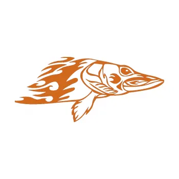 Samolepicí dekorace na vozidlo Animal flames 074 pravá ryba (26 - oříšková) SAMOLEPKA NA AUTO, NÁLEPKA, FÓLIE, POLEP, TUNING, VLASTNÍ TEXT, TISK, AUTOSAMOLEPKY.cz, POLEPY, OBRÁZEK, LOGO, 3D STICKERS