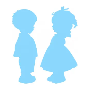 samolepka Dítě v autě 071 pravá holčička s chlapečkem sourozenci (03 - světle modrá) SAMOLEPKA NA AUTO, NÁLEPKA, FÓLIE, POLEP, TUNING, VLASTNÍ TEXT, TISK, AUTOSAMOLEPKY.cz, POLEPY, OBRÁZEK, LOGO, 3D STICKERS