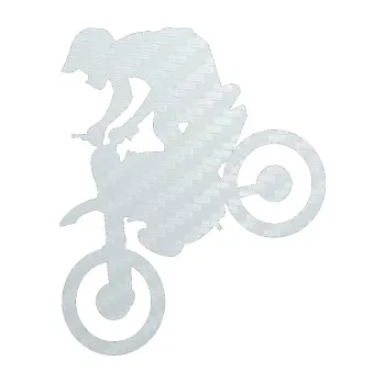 Samolepící dekorace SAMOLEPKA Motorka 020 levá motokros (51 - 3D karbon bílý) NA AUTO, NÁLEPKA, FÓLIE, POLEP, TUNING, VLASTNÍ TEXT, TISK, AUTOSAMOLEPKY.cz, POLEPY, OBRÁZEK, LOGO, SAMOLEPKY