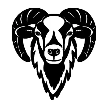 Samolepící dekorace SAMOLEPKA Muflon 001 hlava (01 - černá) NA AUTO, NÁLEPKA, FÓLIE, POLEP, TUNING, VLASTNÍ TEXT, TISK, AUTOSAMOLEPKY.cz, POLEPY, OBRÁZEK, LOGO, SAMOLEPKY
