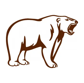 Samolepící dekorace Lední medvěd 003 pravá (15 - hnědá) SAMOLEPKA NA AUTO, NÁLEPKA, FÓLIE, POLEP, TUNING, VLASTNÍ TEXT, TISK, AUTOSAMOLEPKY.cz, POLEPY, OBRÁZEK, LOGO, 3D STICKERS