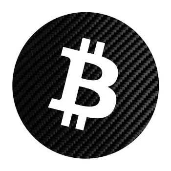 samolepka Bitcoin 001 (50 - 3D karbon černý) SAMOLEPKA NA AUTO, NÁLEPKA, FÓLIE, POLEP, TUNING, VLASTNÍ TEXT, TISK, AUTOSAMOLEPKY.cz, POLEPY, OBRÁZEK, LOGO, 3D STICKERS