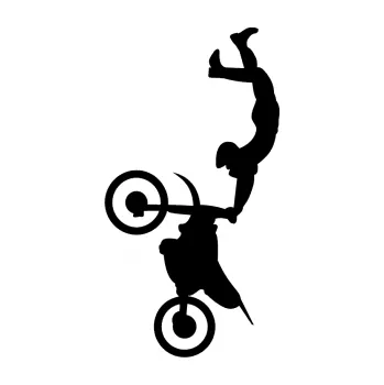 Samolepící dekorace SAMOLEPKA Motorka 029 levá motokros freestyle (01 - černá) NA AUTO, NÁLEPKA, FÓLIE, POLEP, TUNING, VLASTNÍ TEXT, TISK, AUTOSAMOLEPKY.cz, POLEPY, OBRÁZEK, LOGO, SAMOLEPKY