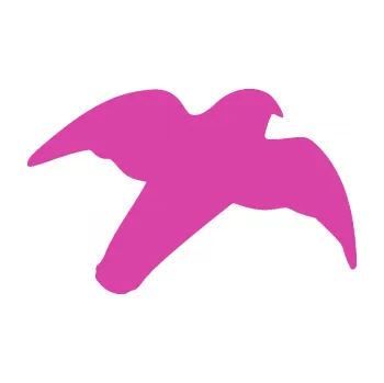 Samolepící dekorace Dravec na sklo 003 pravá (16 - růžová) SAMOLEPKA NA AUTO, NÁLEPKA, FÓLIE, POLEP, TUNING, VLASTNÍ TEXT, TISK, AUTOSAMOLEPKY.cz, POLEPY, OBRÁZEK, LOGO, 3D STICKERS