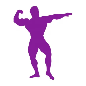 Polep vozidla Kulturista 013 pravá (14 - fialová) SAMOLEPKA NA AUTO, NÁLEPKA, FÓLIE, POLEP, TUNING, VLASTNÍ TEXT, TISK, AUTOSAMOLEPKY.cz, POLEPY, OBRÁZEK, LOGO, 3D STICKERS