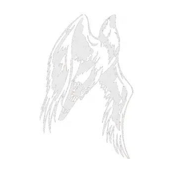 Samolepicí dekorace na vozidlo Predators 011 pravá (84 - Ultra Metalic bílá) SAMOLEPKA NA AUTO, NÁLEPKA, FÓLIE, POLEP, TUNING, VLASTNÍ TEXT, TISK, AUTOSAMOLEPKY.cz, POLEPY, OBRÁZEK, LOGO, 3D STICKERS