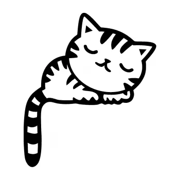 Samolepící dekorace SAMOLEPKA Kočka 004 pravá (01 - černá) NA AUTO, NÁLEPKA, FÓLIE, POLEP, TUNING, VLASTNÍ TEXT, TISK, AUTOSAMOLEPKY.cz, POLEPY, OBRÁZEK, LOGO, SAMOLEPKY