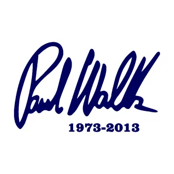 Samolepící dekorace SAMOLEPKA Paul Walker 003 podpis a datum (23 - tmavě modrá) NA AUTO, NÁLEPKA, FÓLIE, POLEP, TUNING, VLASTNÍ TEXT, TISK, AUTOSAMOLEPKY.cz, POLEPY, OBRÁZEK, LOGO, SAMOLEPKY