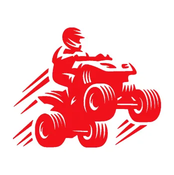 Samolepící dekorace SAMOLEPKA Čtyřkolka 006 pravá (10 - červená) NA AUTO, NÁLEPKA, FÓLIE, POLEP, TUNING, VLASTNÍ TEXT, TISK, AUTOSAMOLEPKY.cz, POLEPY, OBRÁZEK, LOGO, SAMOLEPKY