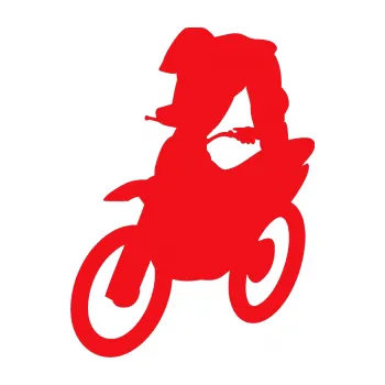 Samolepící dekorace SAMOLEPKA Motorka 017 levá motokros freestyle (10 - červená) NA AUTO, NÁLEPKA, FÓLIE, POLEP, TUNING, VLASTNÍ TEXT, TISK, AUTOSAMOLEPKY.cz, POLEPY, OBRÁZEK, LOGO, SAMOLEPKY