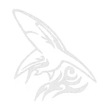 Samolepicí dekorace na vozidlo Animal flames 033 levá žralok (84 - Ultra Metalic bílá) SAMOLEPKA NA AUTO, NÁLEPKA, FÓLIE, POLEP, TUNING, VLASTNÍ TEXT, TISK, AUTOSAMOLEPKY.cz, POLEPY, OBRÁZEK, LOGO, 3D STICKERS