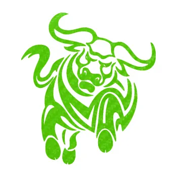 Samolepící dekorace SAMOLEPKA Býk 007 pravá (58 - 3D karbon zelený kawasaki) NA AUTO, NÁLEPKA, FÓLIE, POLEP, TUNING, VLASTNÍ TEXT, TISK, AUTOSAMOLEPKY.cz, POLEPY, OBRÁZEK, LOGO, SAMOLEPKY