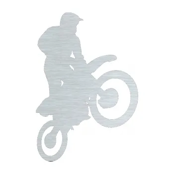 Samolepící dekorace Motorka 035 pravá motokros (61 - škrábaný hliník) SAMOLEPKA NA AUTO, NÁLEPKA, FÓLIE, POLEP, TUNING, VLASTNÍ TEXT, TISK, AUTOSAMOLEPKY.cz, POLEPY, OBRÁZEK, LOGO, 3D STICKERS
