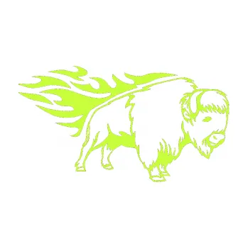 Samolepicí dekorace na vozidlo Animal flames 077 pravá býk (27 - limetová) SAMOLEPKA NA AUTO, NÁLEPKA, FÓLIE, POLEP, TUNING, VLASTNÍ TEXT, TISK, AUTOSAMOLEPKY.cz, POLEPY, OBRÁZEK, LOGO, 3D STICKERS