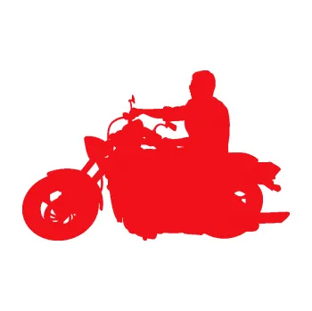 Samolepící dekorace SAMOLEPKA Motorka 049 levá (10 - červená) NA AUTO, NÁLEPKA, FÓLIE, POLEP, TUNING, VLASTNÍ TEXT, TISK, AUTOSAMOLEPKY.cz, POLEPY, OBRÁZEK, LOGO, SAMOLEPKY